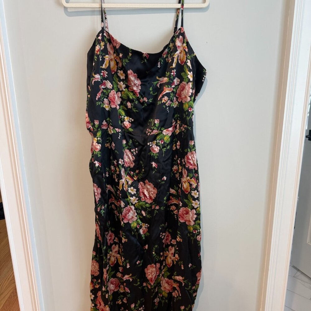 Reformation Frankie Silk Dress